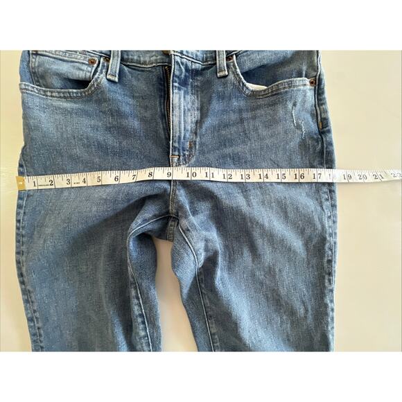 J. Crew Slim Boyfriend Mid-Rise Straight Jeans Medium Wash Denim Size 27 Stretch - Picture 12 of 12